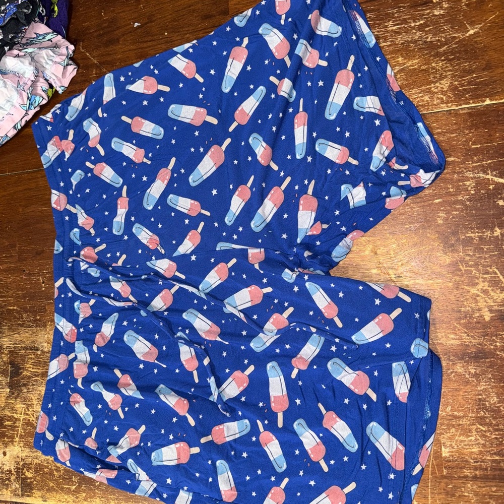 MeUndies Blue Popsicle Athletic Shorts
